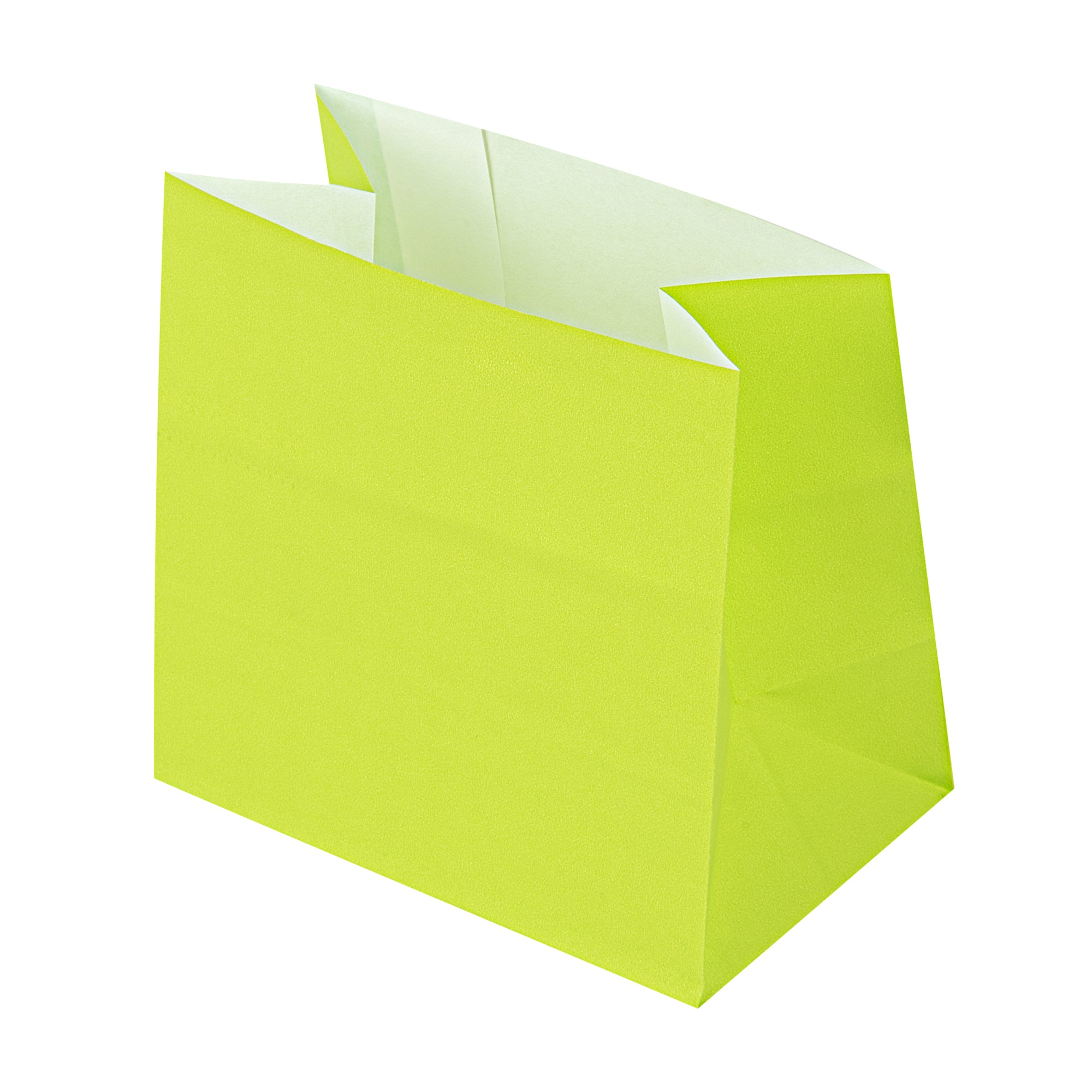 Bag Tek Eco Green Paper Small Snack Bag - 3 3/4" x 2 1/4" x 3 3/4" - 100 count box