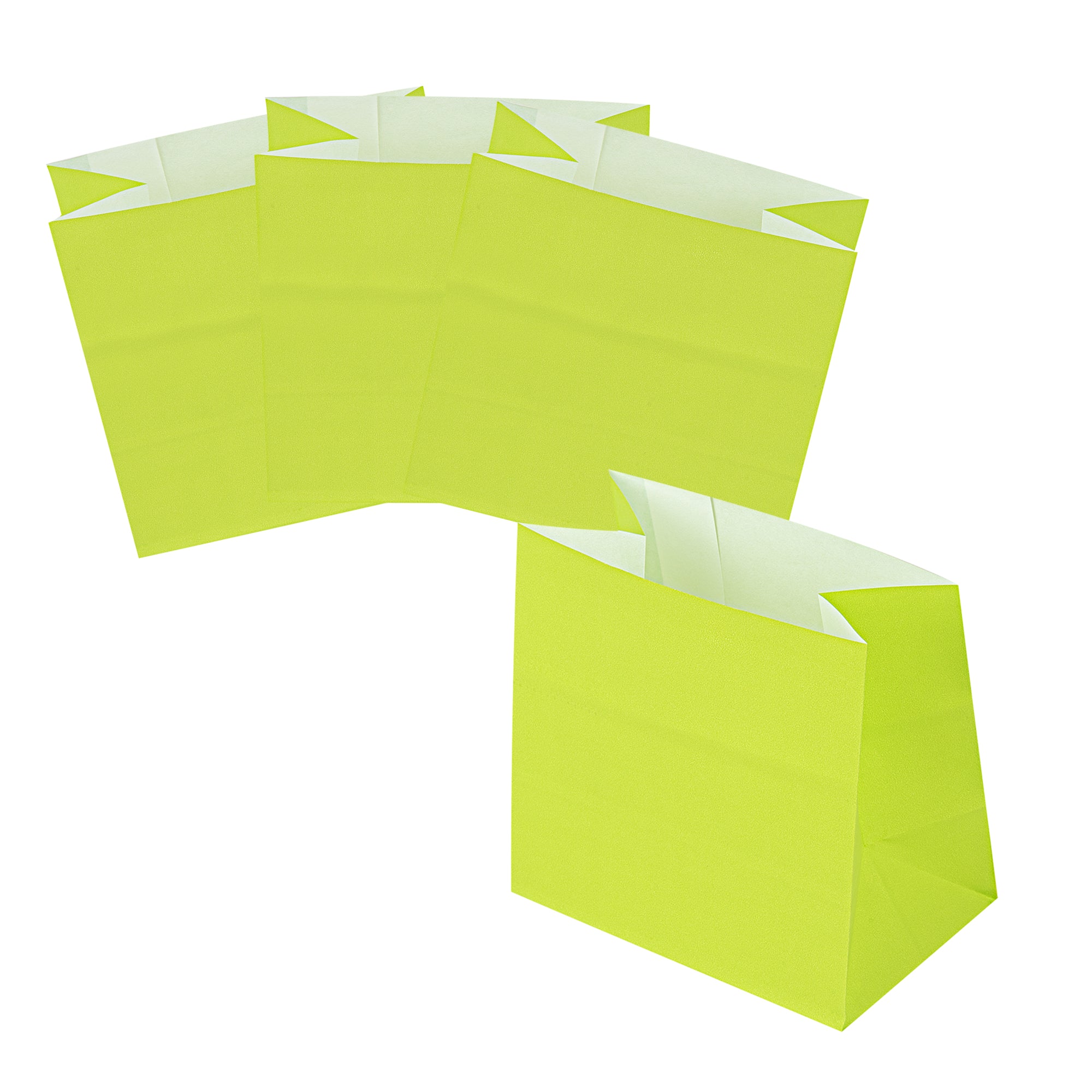 Bag Tek Eco Green Paper Small Snack Bag - 3 3/4" x 2 1/4" x 3 3/4" - 100 count box