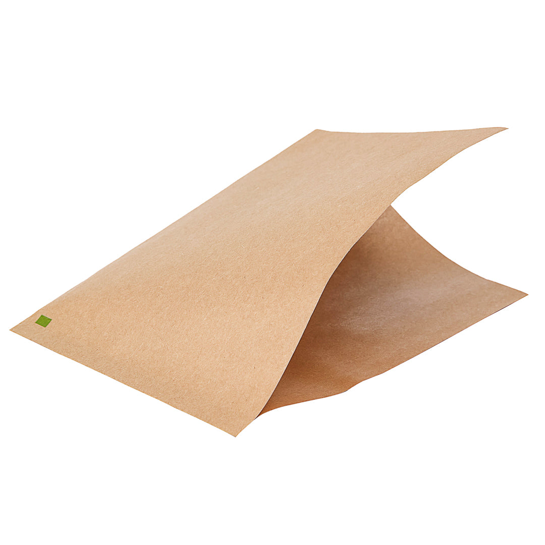 Bag Tek Kraft Paper Small Double Open Bag - Greaseproof - 6 1/4" x 4 3/4" - 100 count box