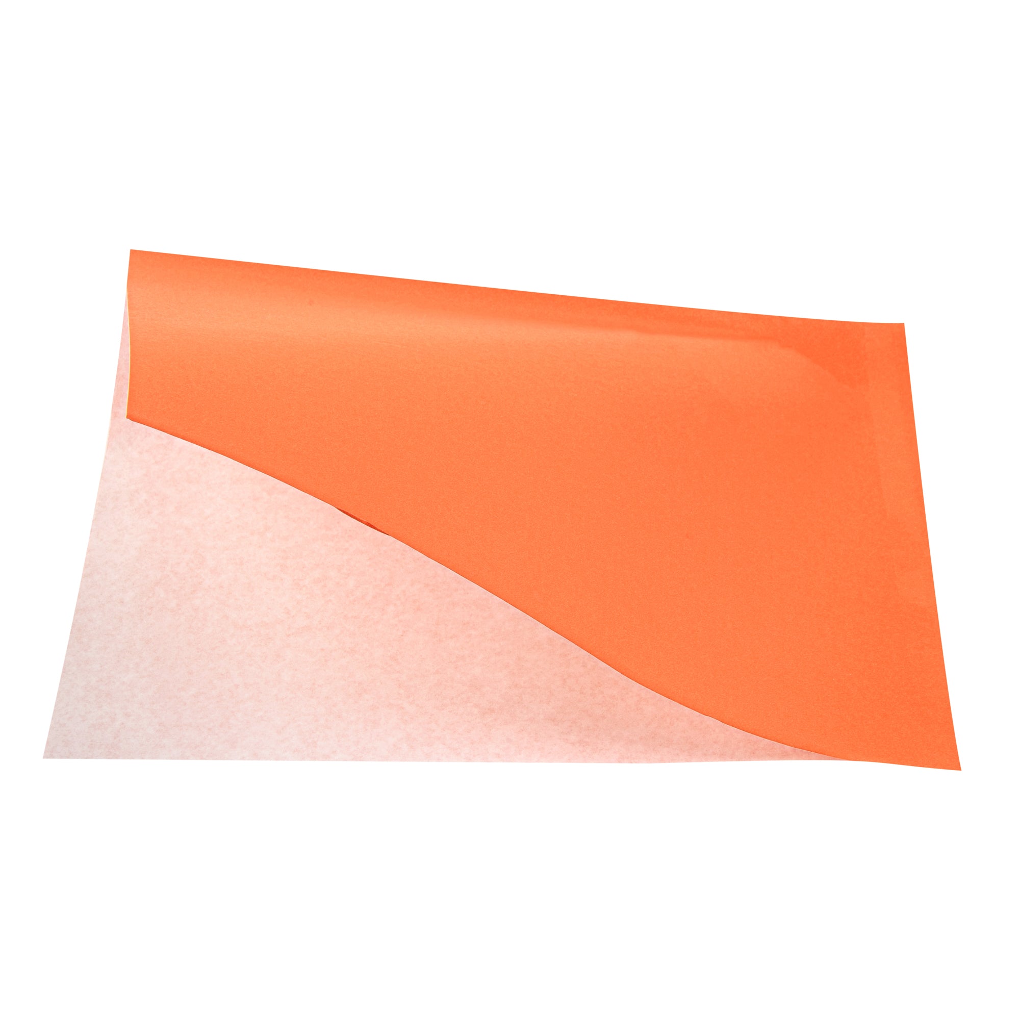 Bag Tek Tangerine Orange Paper Large Double Open Bag - Greaseproof - 10" x 9" - 100 count box