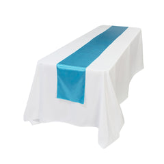 Table Tek Sky Blue Satin Table Runner - 12