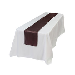 Table Tek Dark Brown Satin Table Runner - 12