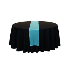 Table Tek Teal Satin Table Runner - 12