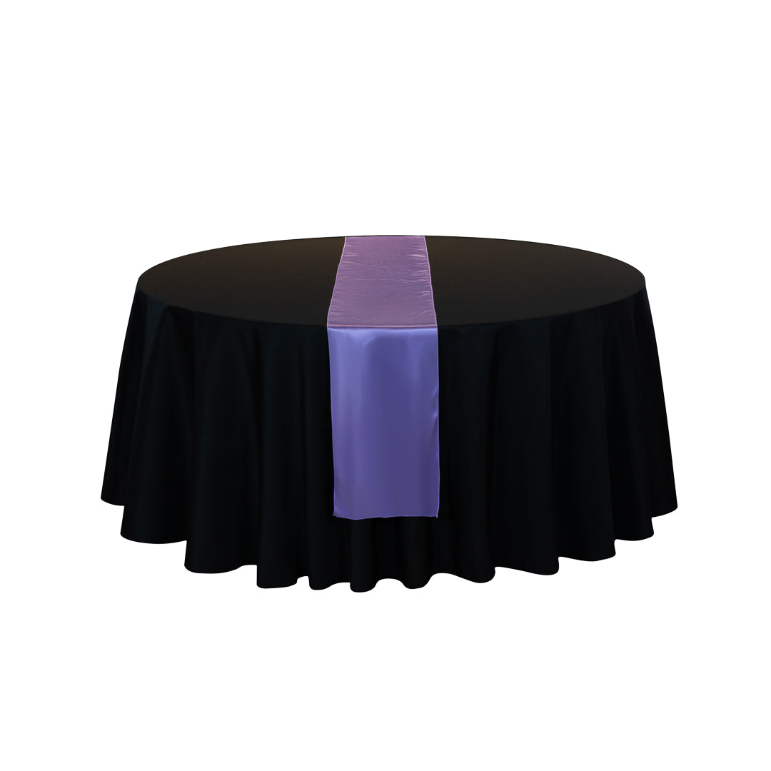 Table Tek Lavender Purple Satin Table Runner - 12" x 108" - 10 count box