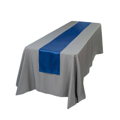 Table Tek Navy Blue Satin Table Runner - 12