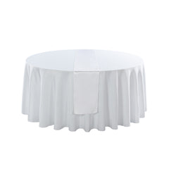 Table Tek White Satin Table Runner - 12