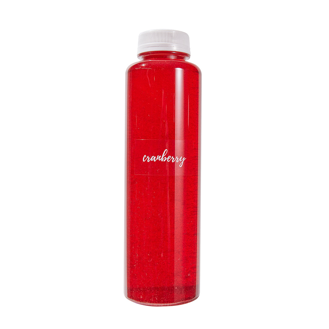 Label Tek Plastic Cranberry Label - Clear with White Font, Water-Resistant - 2" x 1" - 100 count box