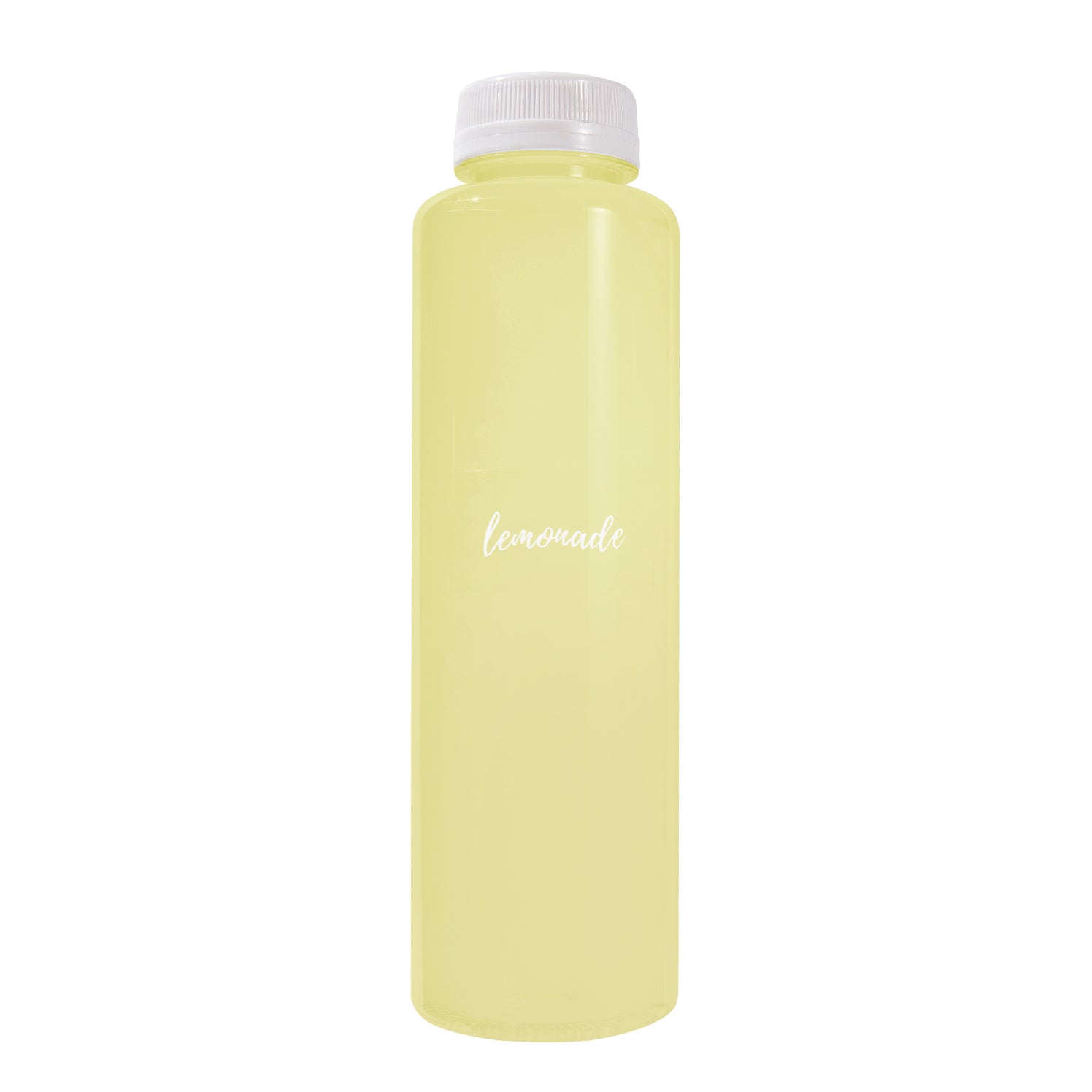 Label Tek Plastic Lemonade Label - Clear with White Font, Water-Resistant - 2" x 1" - 100 count box