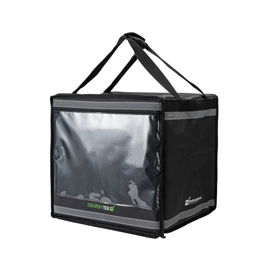 Delivery Tek Black Insulated Food Delivery / Catering Bag - with Removable Insert - 17 3/4" - 1 count box