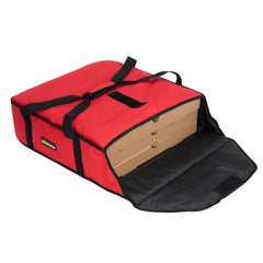 Delivery Tek Red Pizza Bag - Holds 2-20