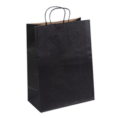 Saving Nature Black Paper Retail Bag - with Handles - 12 1/2