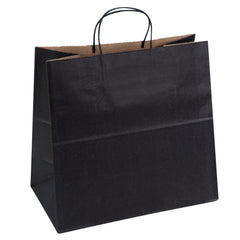 Saving Nature Black Paper Retail Bag - with Handles - 12 1/2