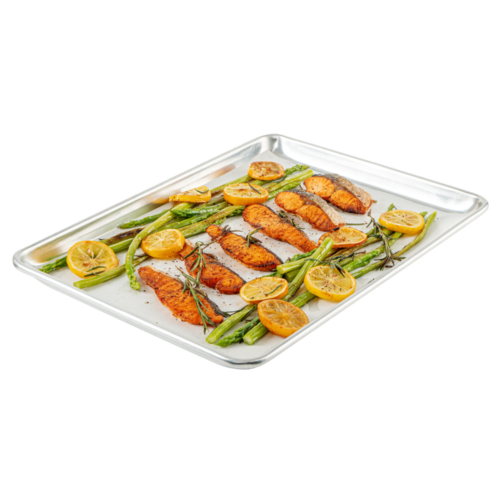 Pastry Tek White Parchment Paper Half Size Sheet Pan Liner - Silicone Coated - 12" x 16" - 1000 count box