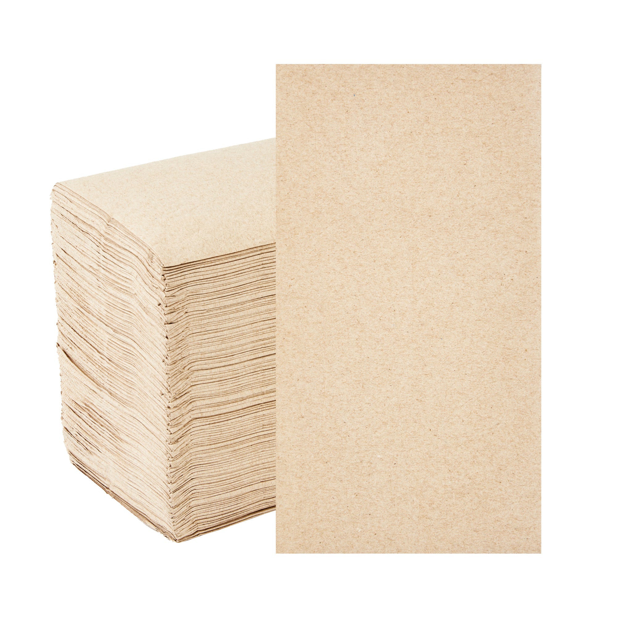 Saving Nature Rectangle Kraft Paper Dinner Napkin - 2-Ply - 17" x 15" - 3000 count box