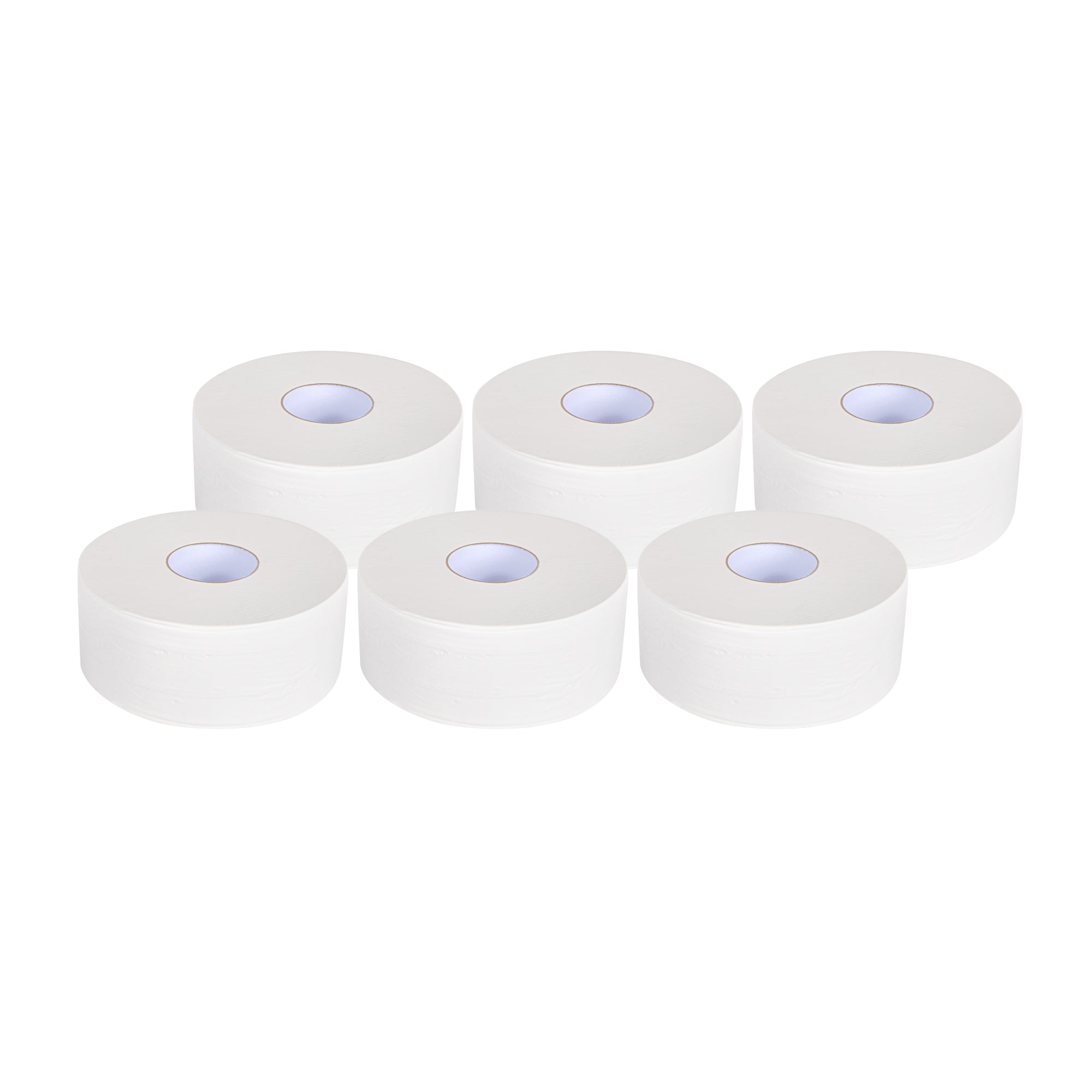 Clean Tek Professional White Toilet Paper Roll - 3-Ply - 655' x 3 3/4" - 12 count box