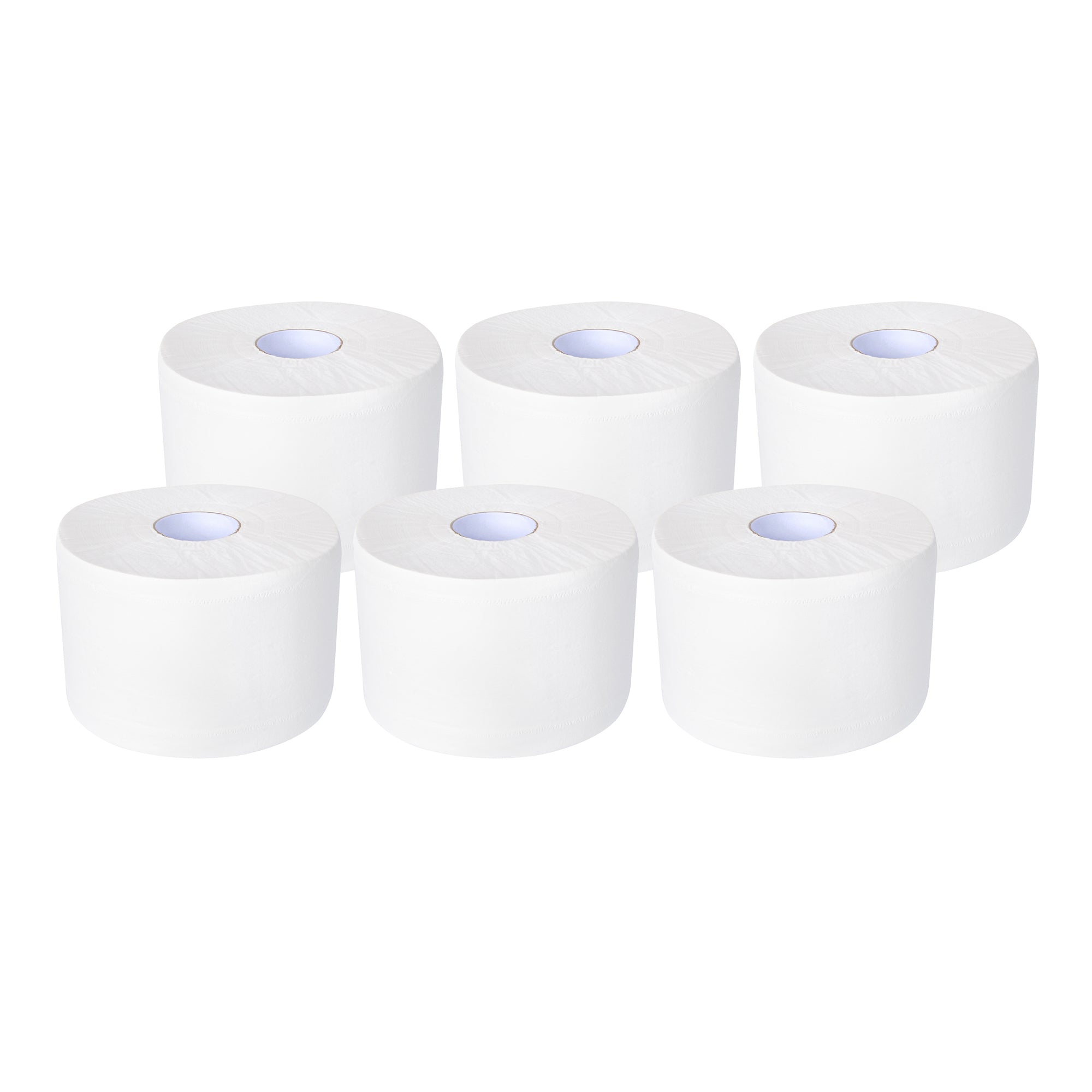 Clean Tek Professional White Toilet Paper Roll - 2-Ply, Center Pull - 876' x 7 3/4" - 12 count box