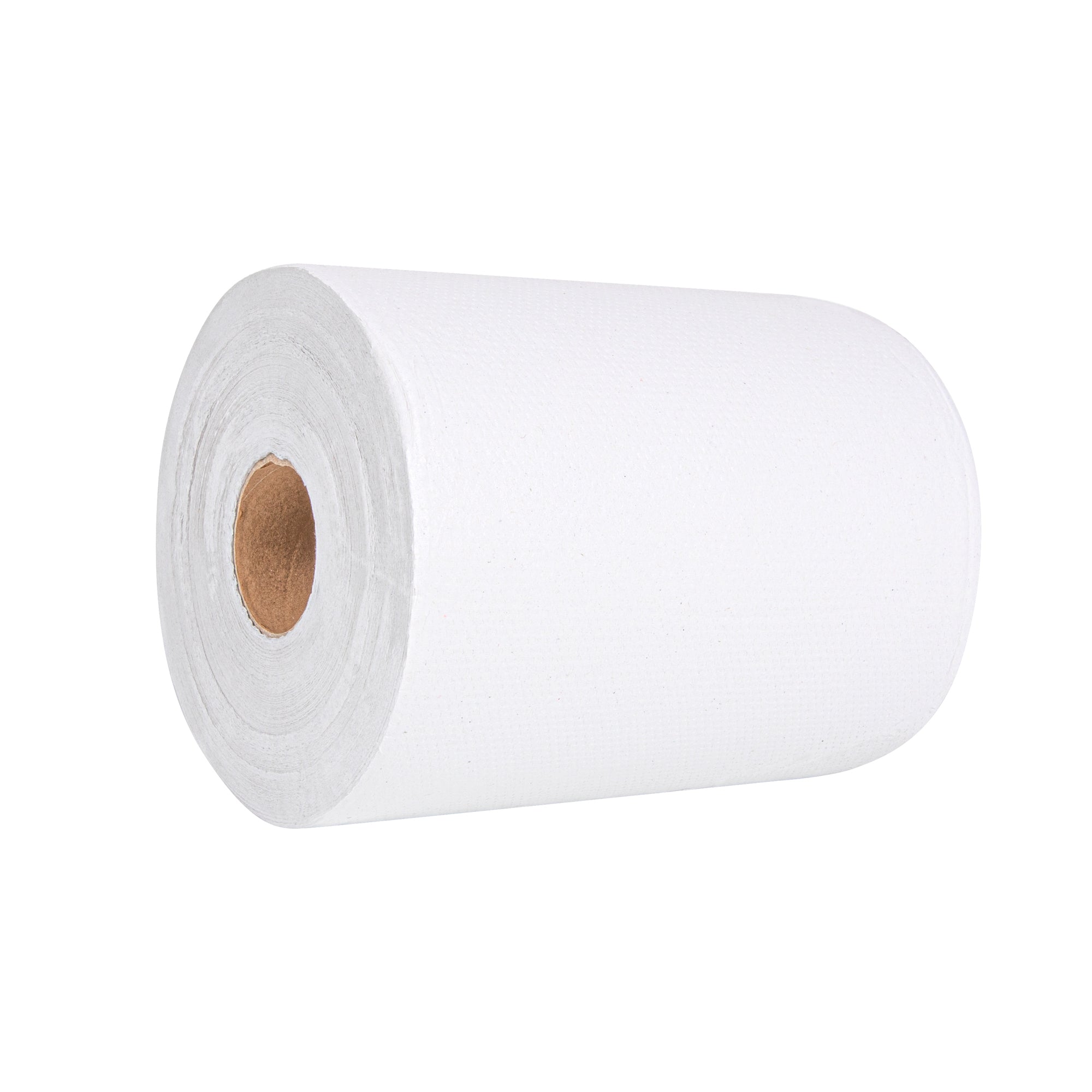 Clean Tek Professional White Paper Towel Roll - 1-Ply - 600' x 8" - 12 count box