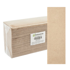 Clean Tek Professional Kraft M-Fold Paper Towel - 1-Ply - 9 1/2