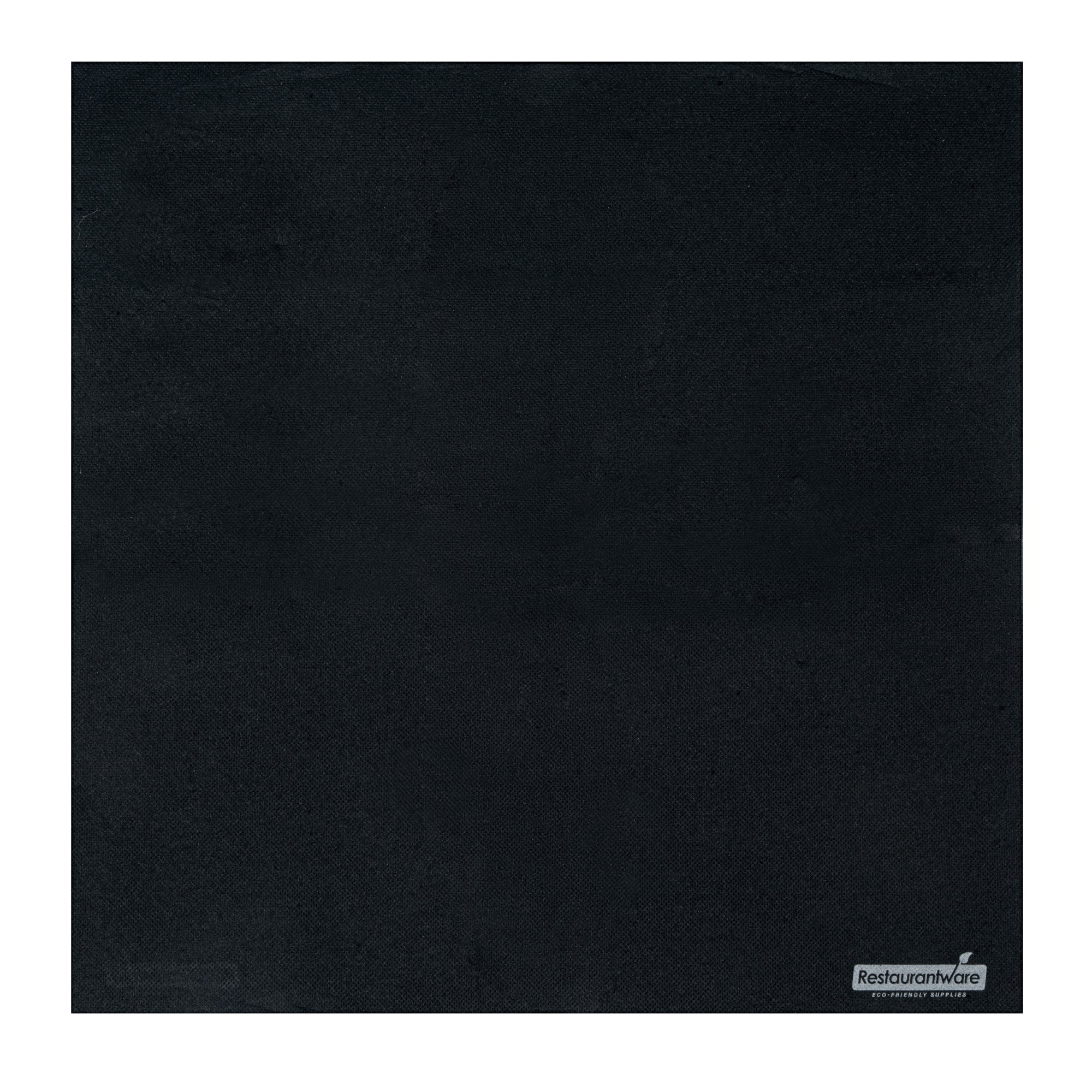 Luxenap Square Black Paper Napkin - 2-Ply, Micropoint - 15 1/2" x 15 1/4" - 1200 count box