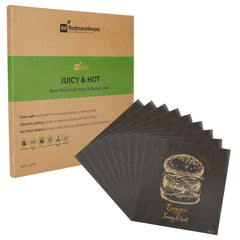 RW Base No PFAS Added Kraft Paper Burger Wrap and Fry Basket Liner - Juicy and Hot, Greaseproof, Compostable - 12