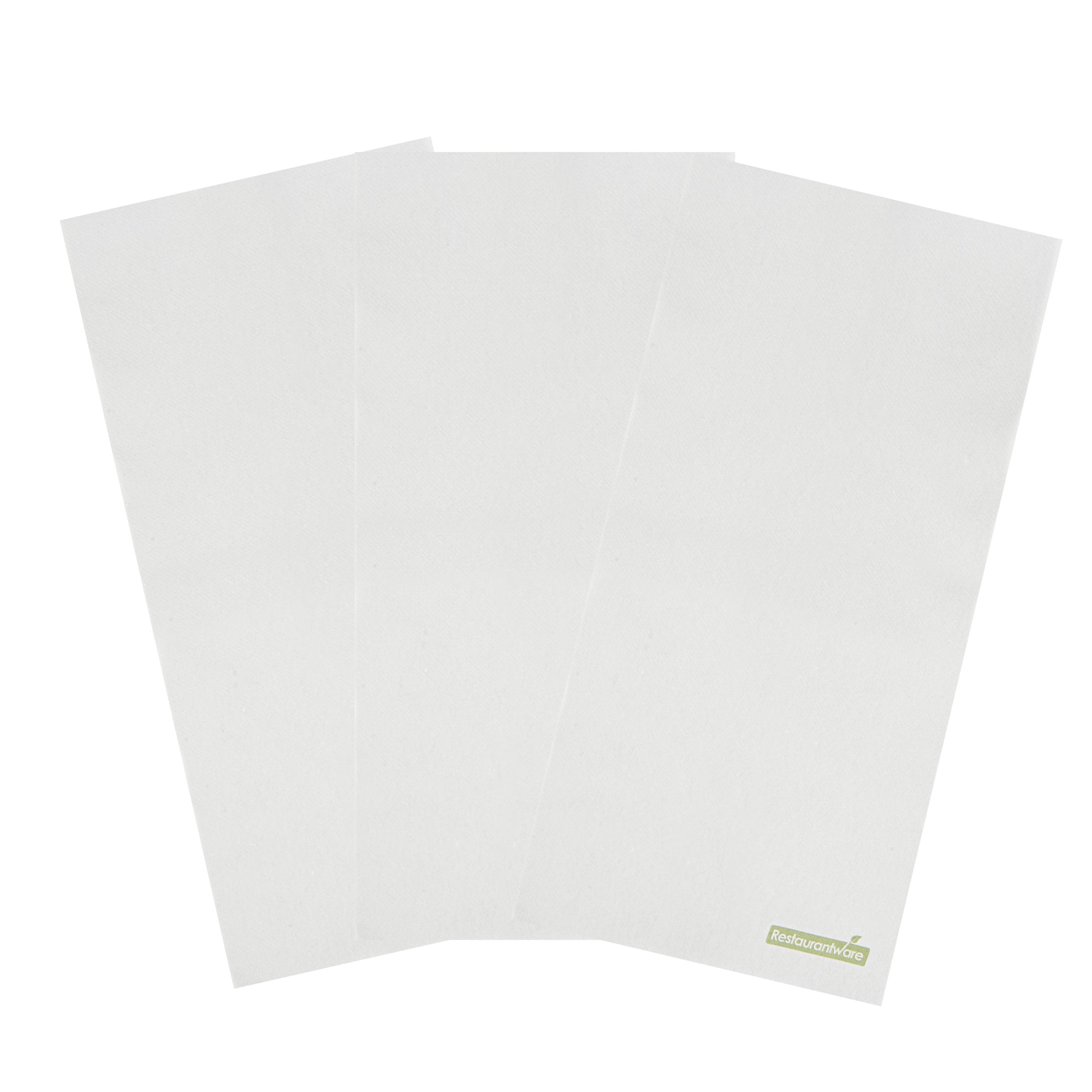 Luxenap Rectangle White Paper Linen-Feel Guest Towel / Napkin - Air Laid - 15 3/4" x 7 3/4" - 600 count box