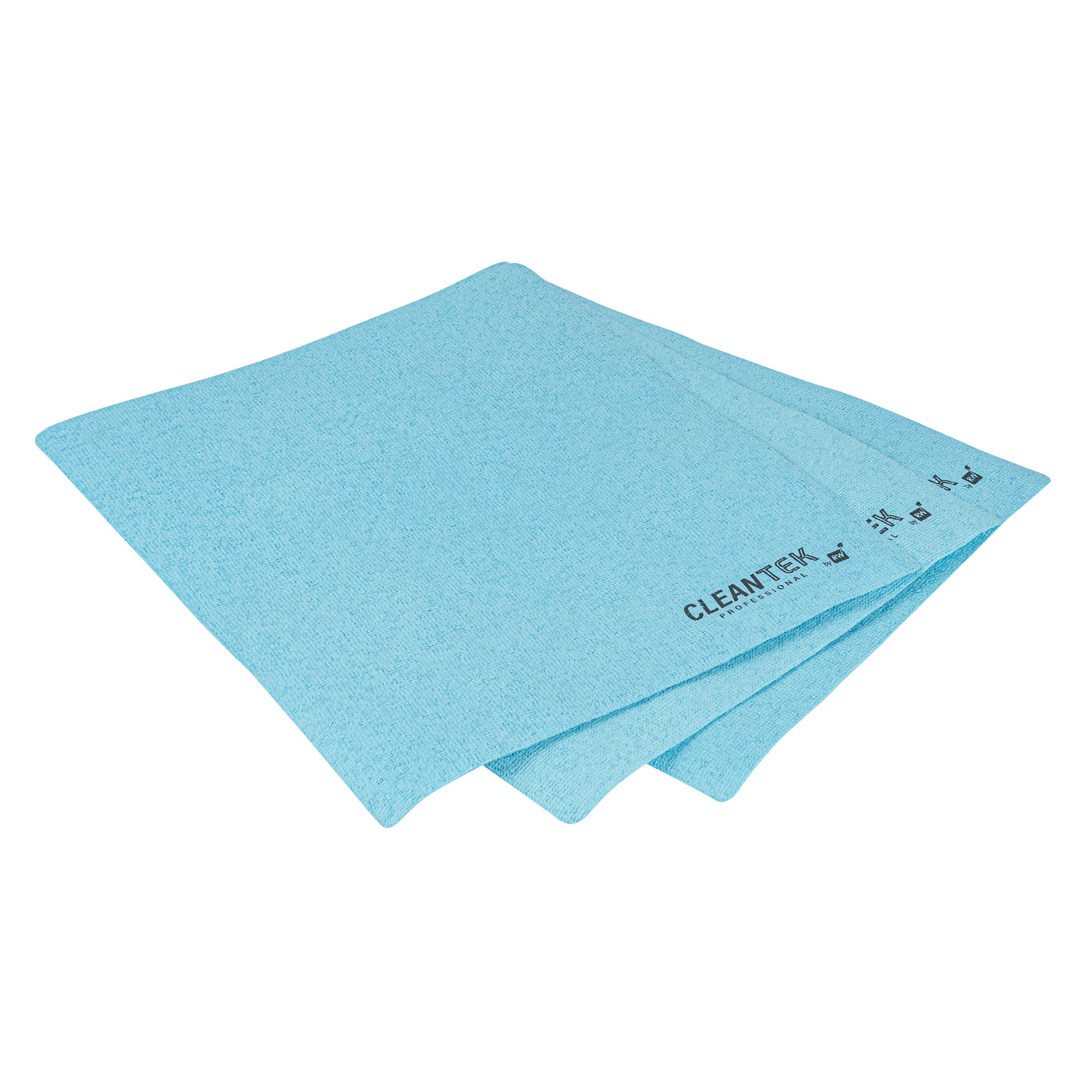 Clean Tek Professional Blue Microfiber Cleaning / Drying Cloth - 13'' x 15'' - 100 count box