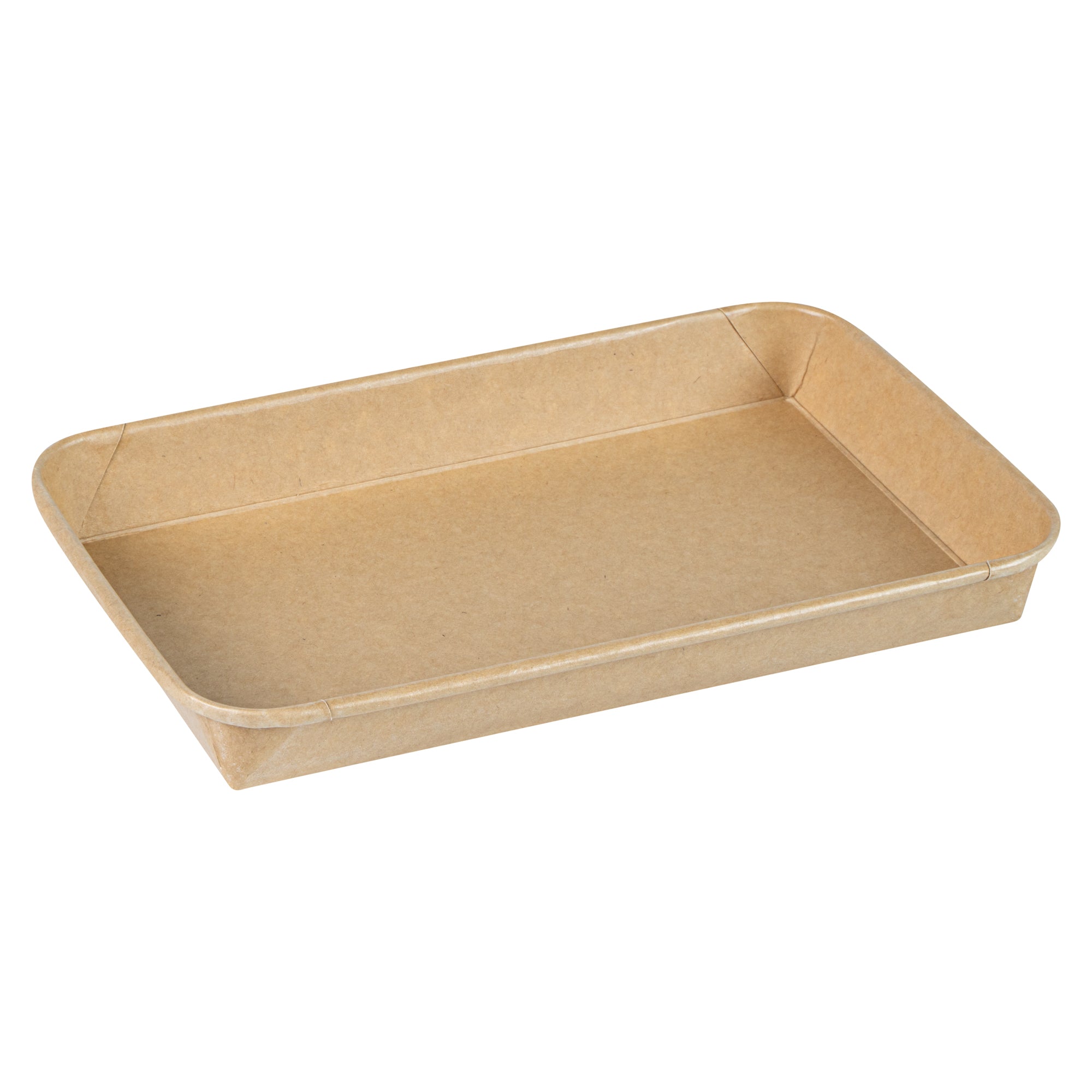 Matsuri Vision 15 oz Rectangle Kraft Paper Sushi Container - 8 3/4" x 5 1/2" x 1" - 100 count box