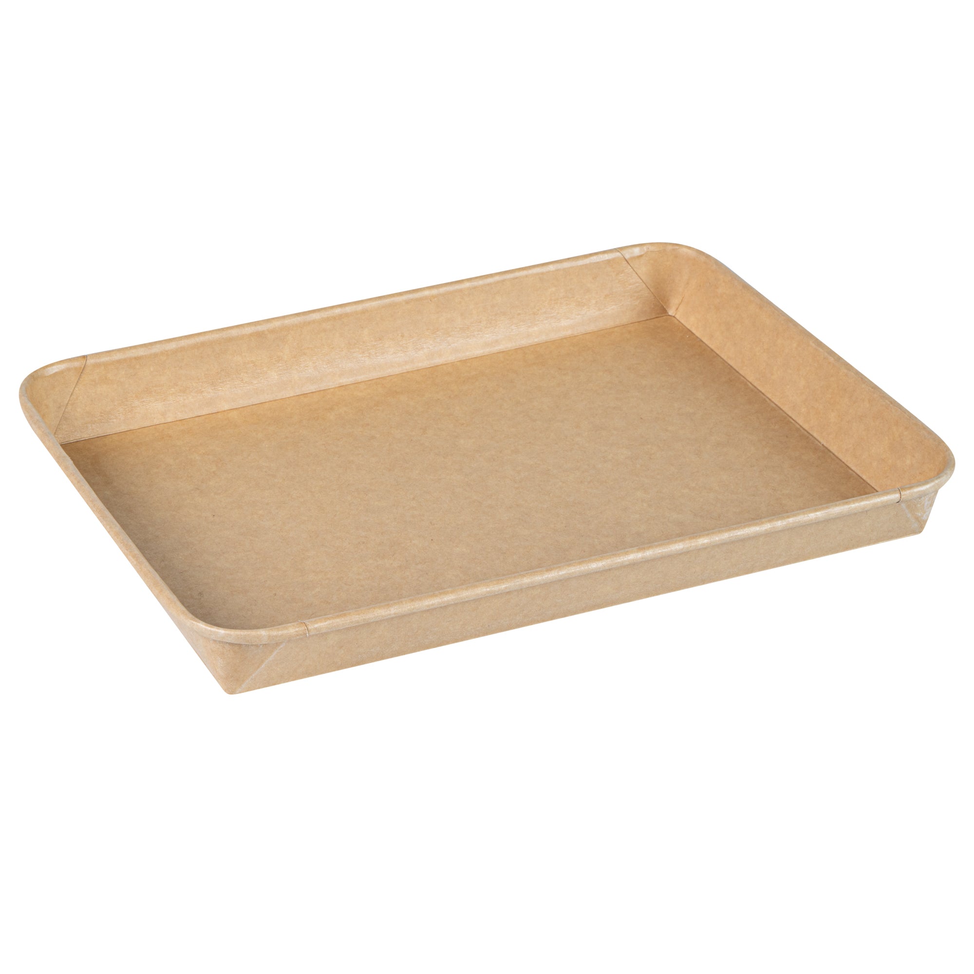 Matsuri Vision 23 oz Rectangle Kraft Paper Sushi Container - 10" x 7 1/4" x 1" - 100 count box