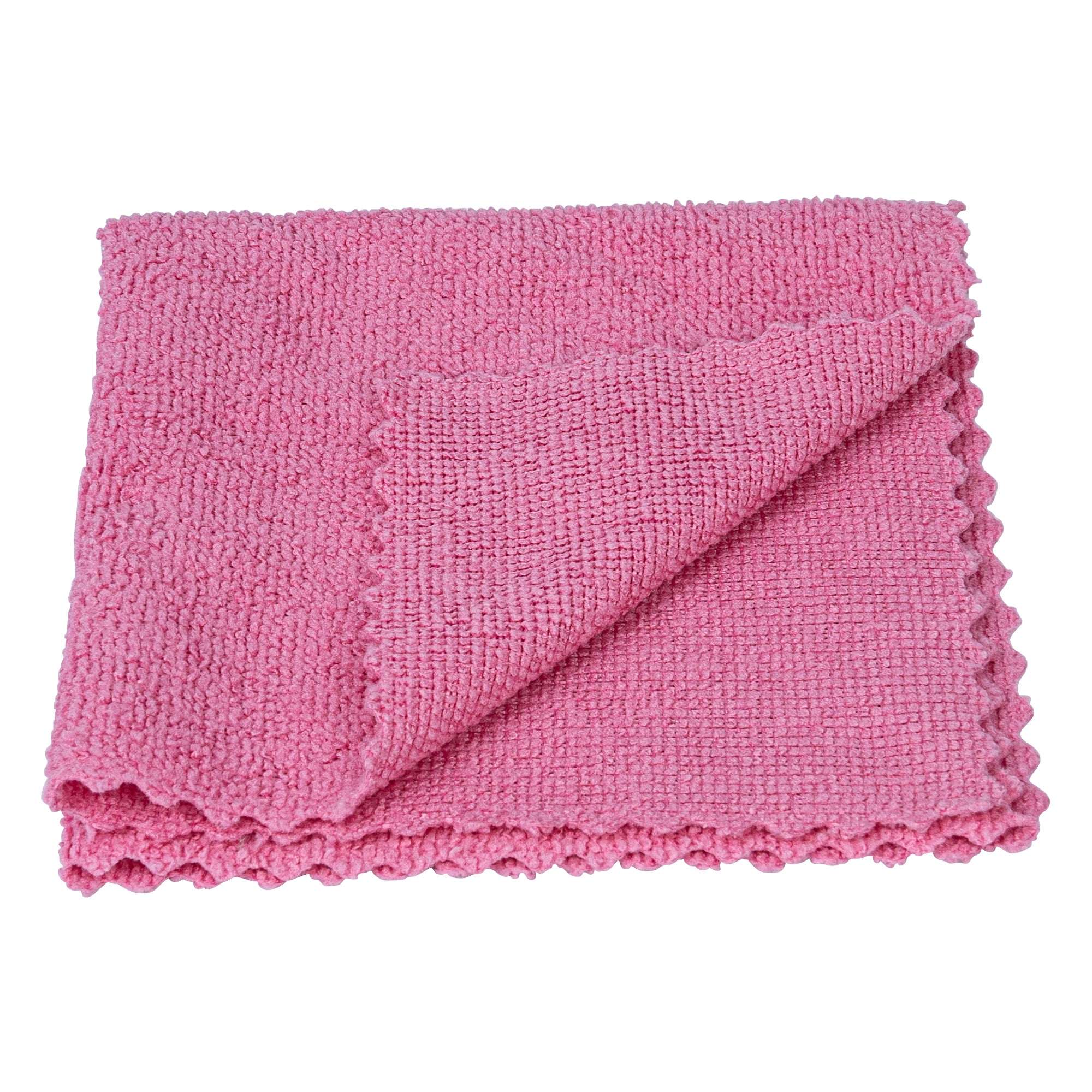 Clean Tek Professional Pink Microfiber Rags In A Box - 11 3/4" x 11 3/4" - 250 count box