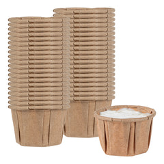 Sustain 1 oz Kraft Paper Portion Cup - Compostable - 2000 count box