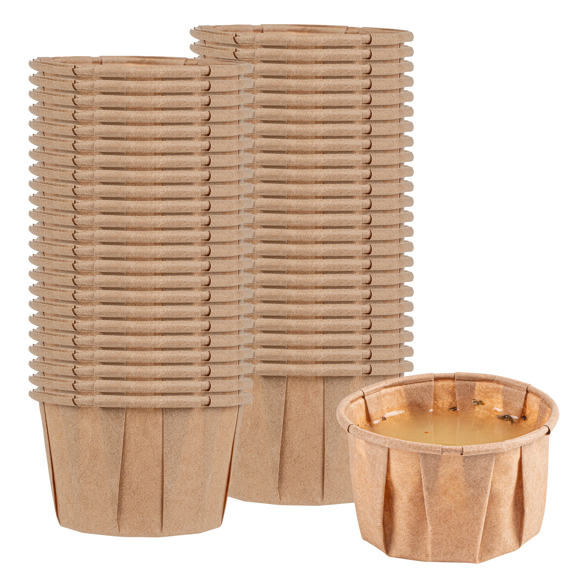 Sustain 2 oz Kraft Paper Portion Cup - Compostable - 2000 count box