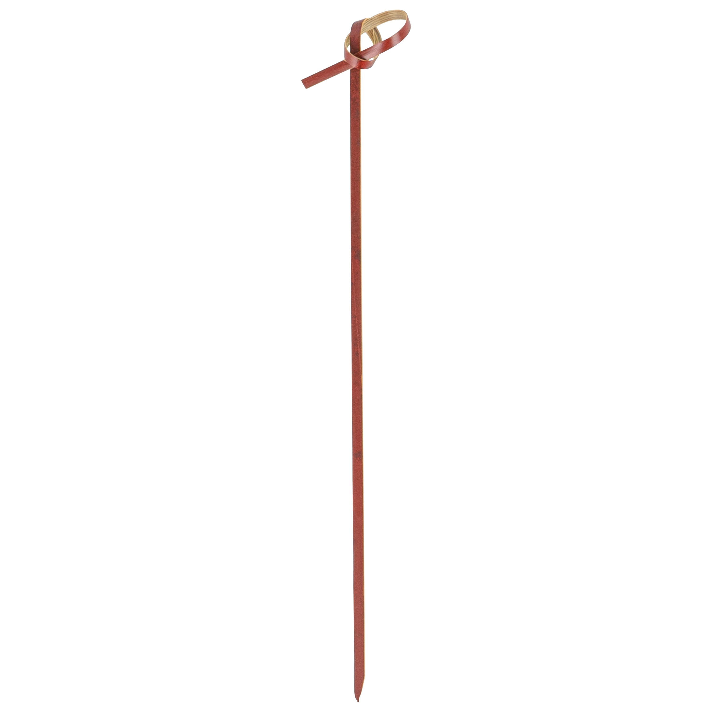 Brown Bamboo Knotted Skewer - 6" x 1/2" - 1000 count box