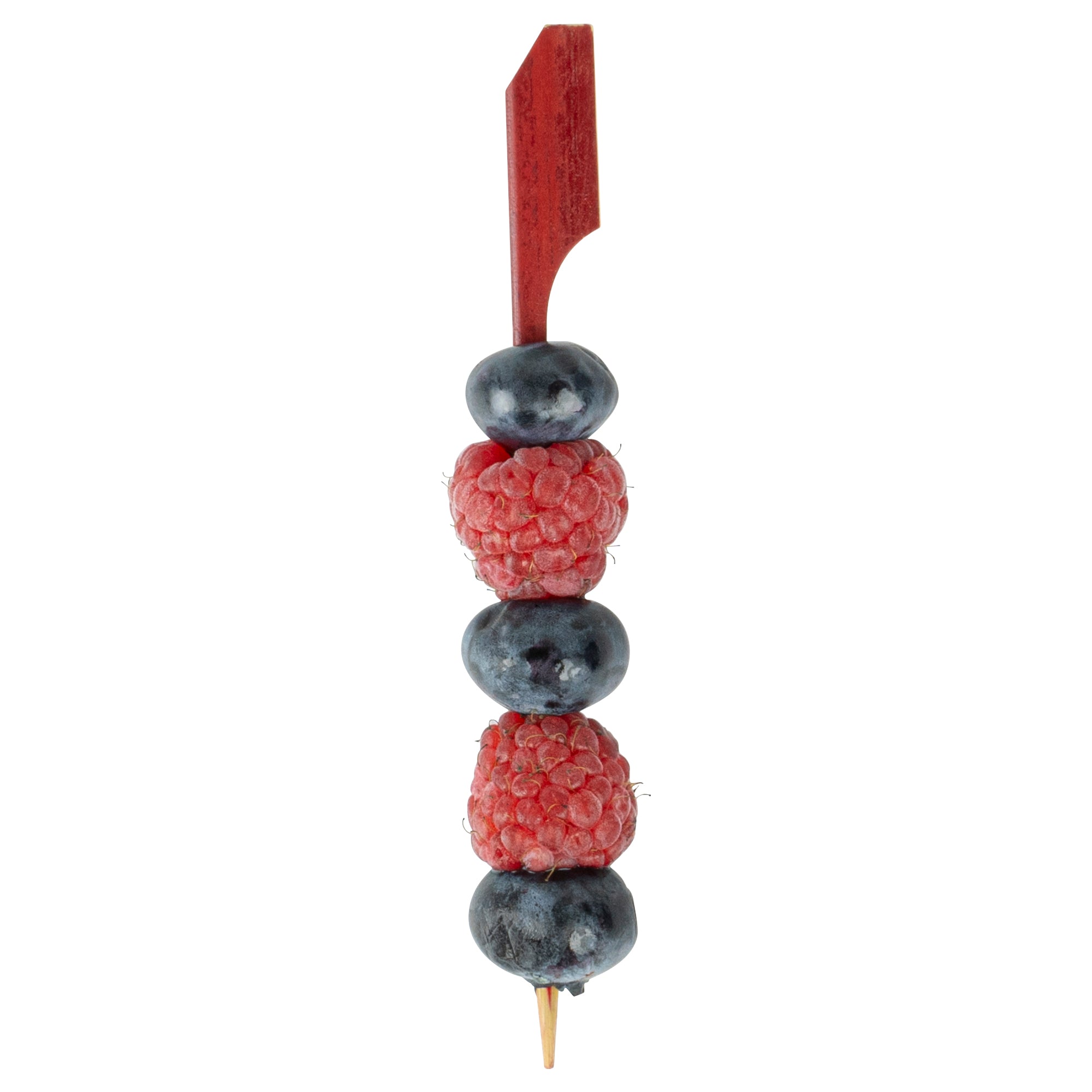 Red Bamboo Paddle Skewer - 4" - 1000 count box