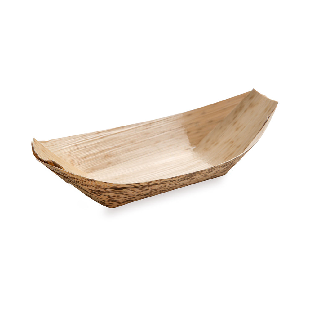 Natural Bamboo Large Boat - 8 1/2" x 4" x 3/4" - 200 count box