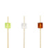 Assorted Bamboo Acrylic Block Skewer - 3 1/2" x 1/2" x 1/2" - 1000 count box