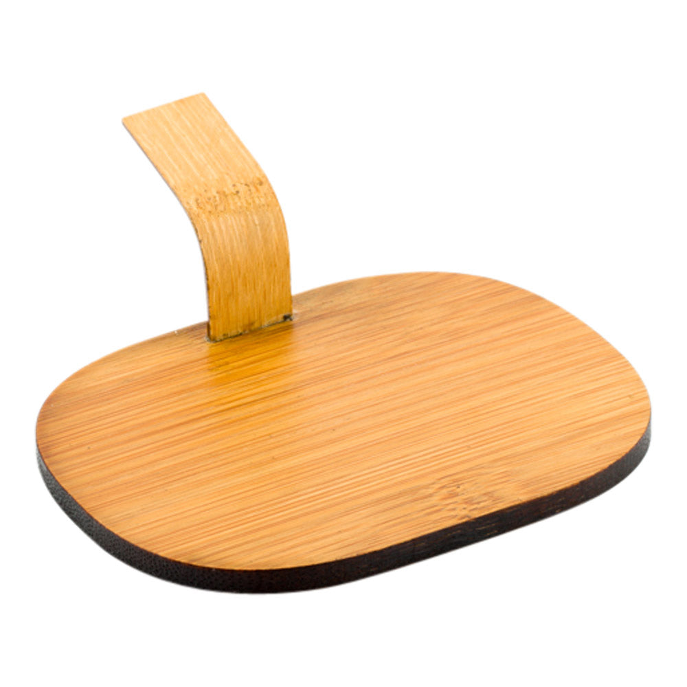 Deco Oval Natural Bamboo Serving Disk - 4" x 3" - 100 count box