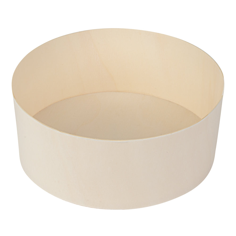 Taipei 34 oz Round Poplar Deep Container - 6" x 6" x 2 1/4" - 100 count box