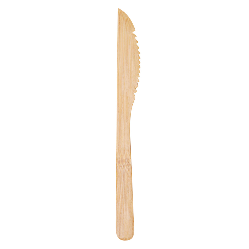 Natural Bamboo Knife - 8" x 3/4" - 100 count box