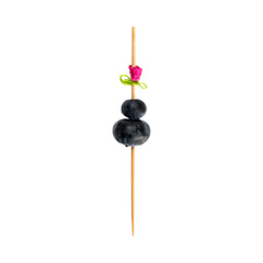 Pink Bamboo Rose Ribbon Skewer - 4