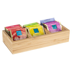 Rectangle Natural Bamboo Packet Organizer - 9 1/2