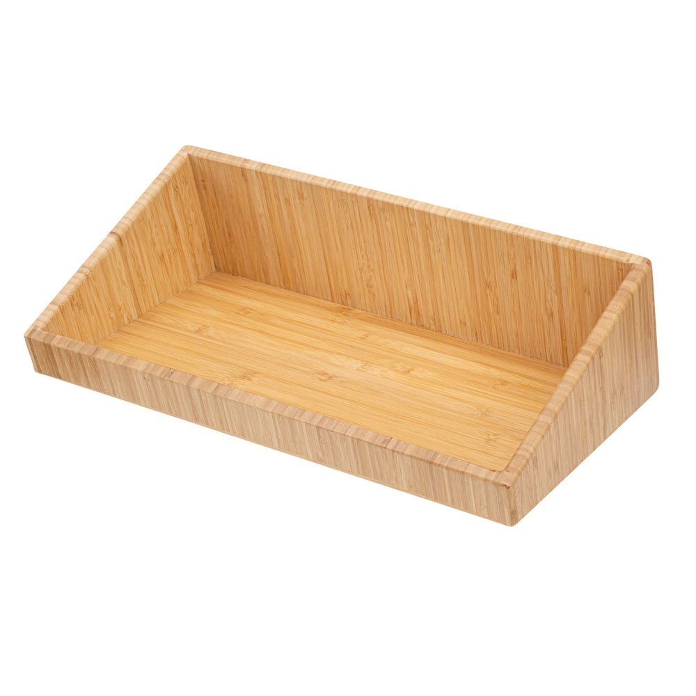 Rectangle Natural Bamboo Display Bin - 20" x 12" x 7" - 1 count box