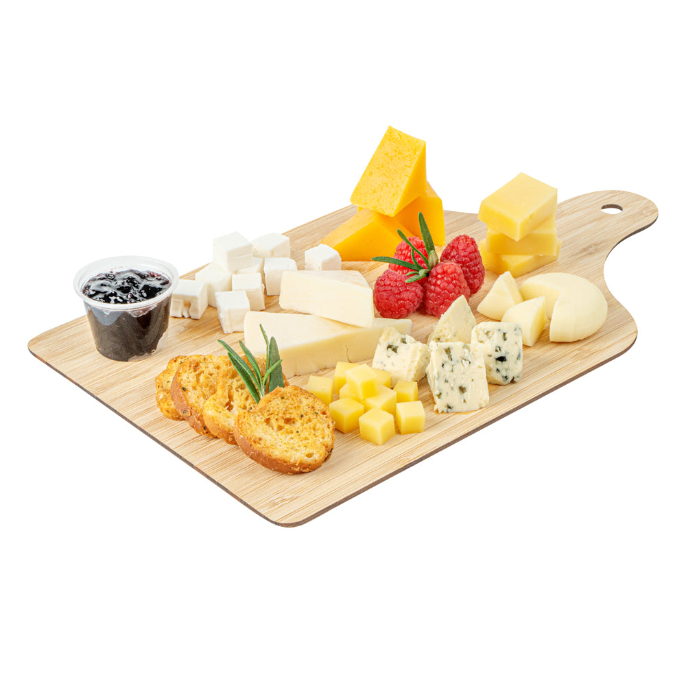 Nature Tek Bamboo Disposable Cheese / Charcuterie Board - 11 3/4" x 7" - 20 count box