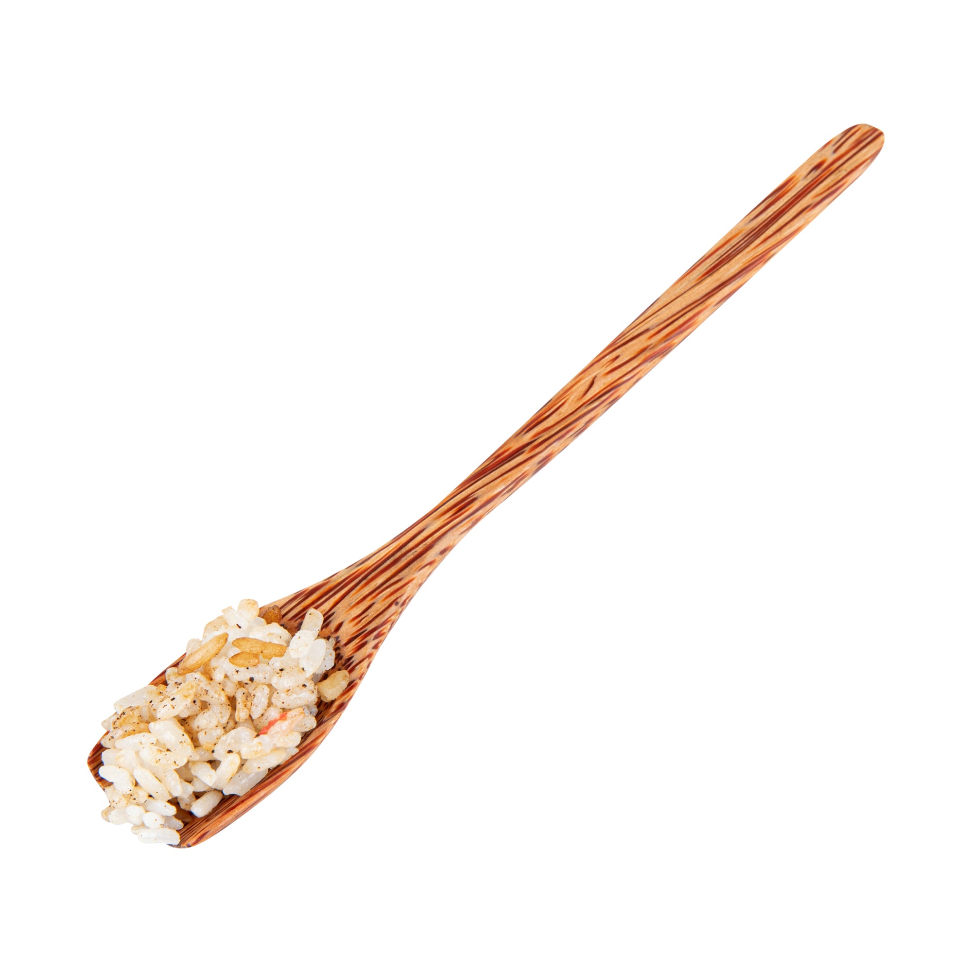 Coco Casa Natural Handmade Coconut Spoon - Blunt End - 7" x 1" - 40 count box