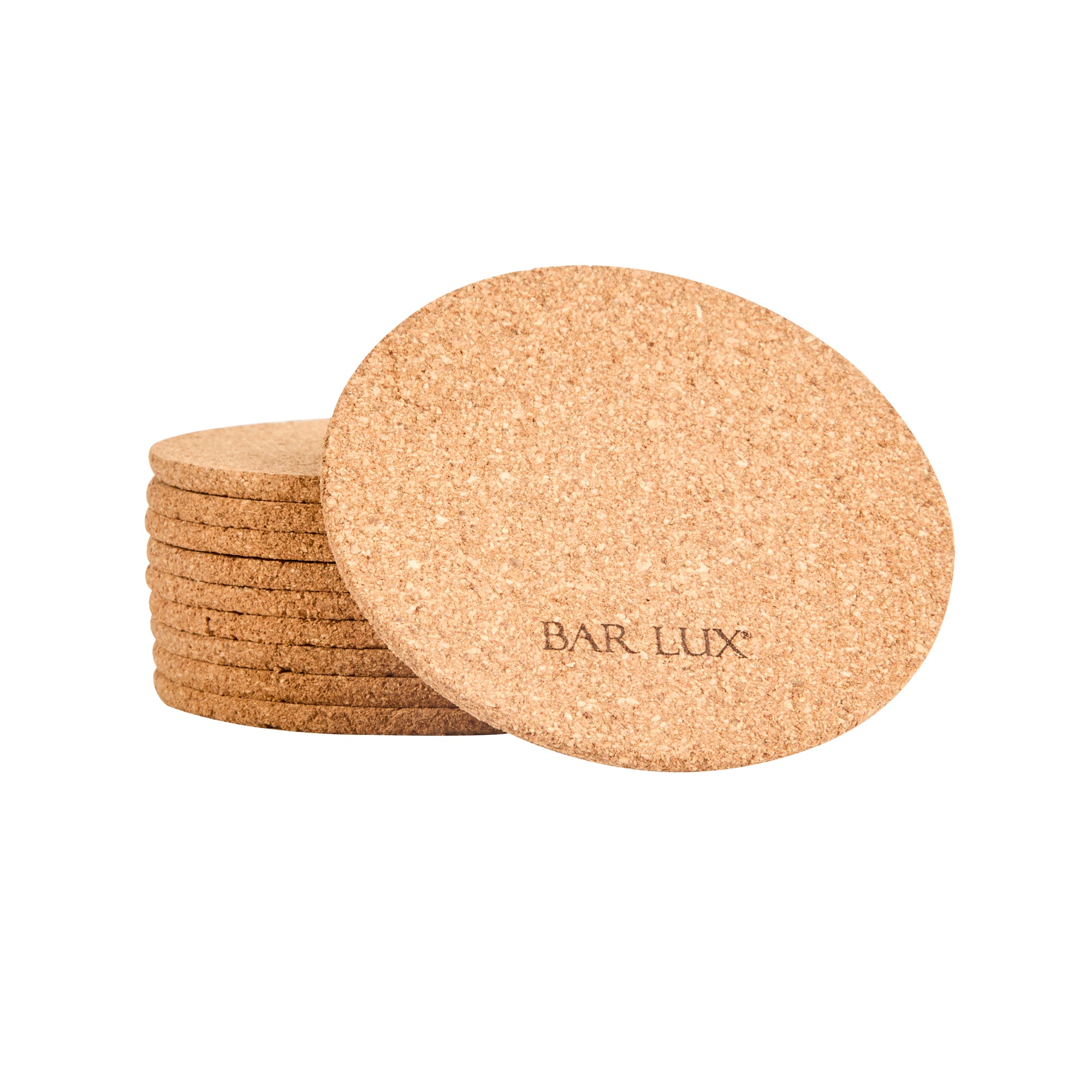 Bar Lux Round Cork Coaster - 3 1/2" - 100 count box