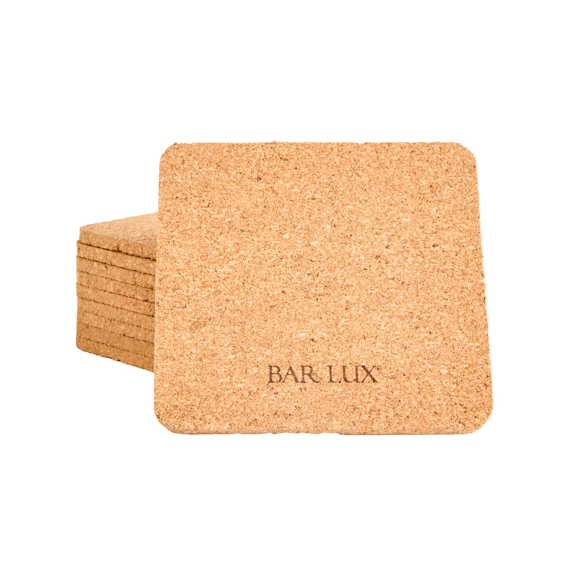 Bar Lux Square Cork Coaster - 3 1/2" x 3 1/2" - 100 count box