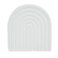 Table Art White Ceramic Rainbow Vase - 6'' x 2'' x 6 1/4'' - 1 count box