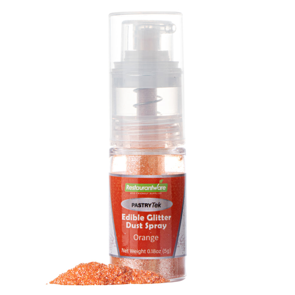 Pastry Tek 5g Orange Edible Glitter Dust Spray - 1 count box