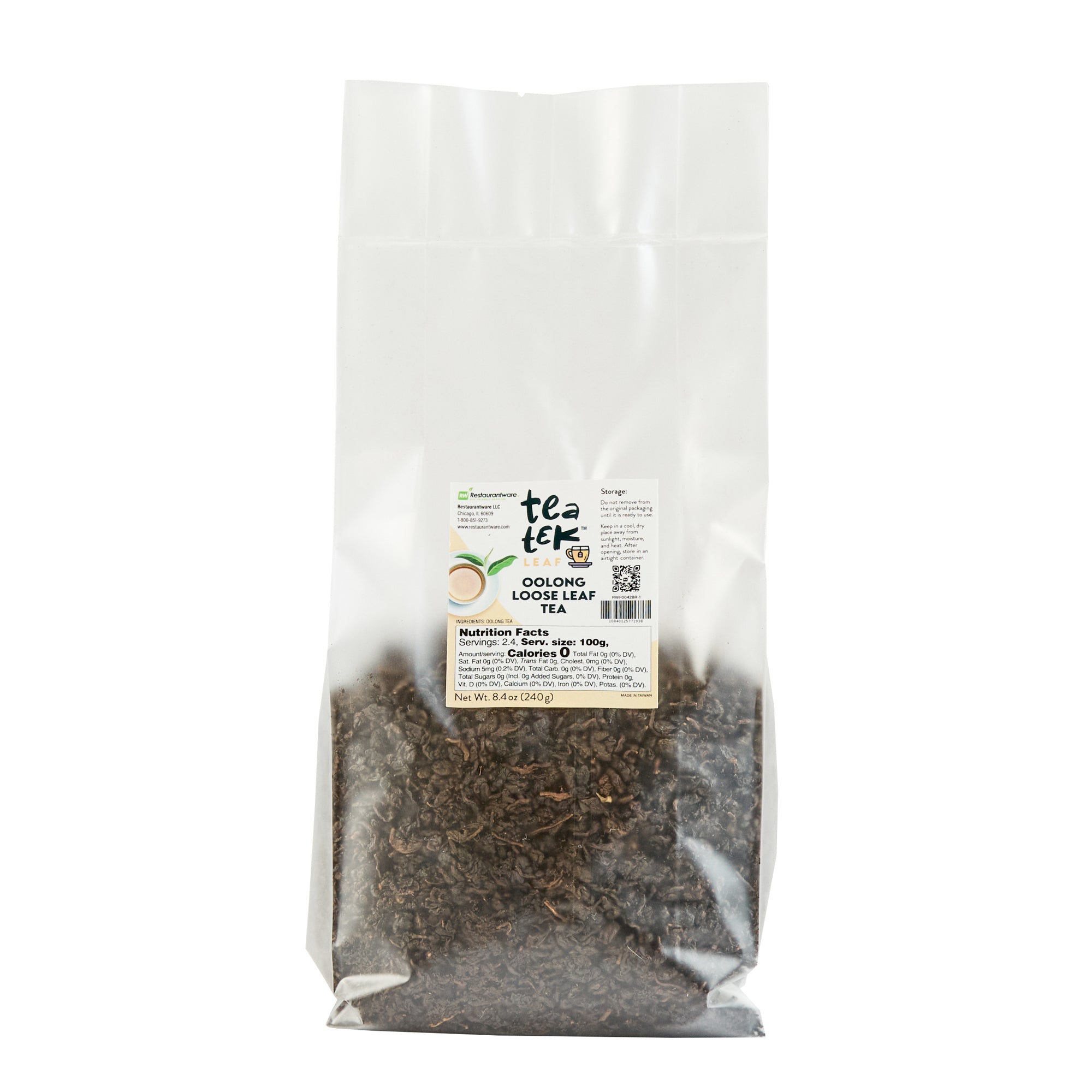 Tea Tek 8.4 oz Oolong Loose Leaf Tea - 25 count box