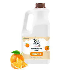 Tea Tek 64 fl. oz Concentrated Syrup - Orange - 6 count box