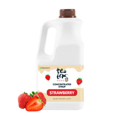 Tea Tek 64 fl. oz Concentrated Syrup - Strawberry - 6 count box